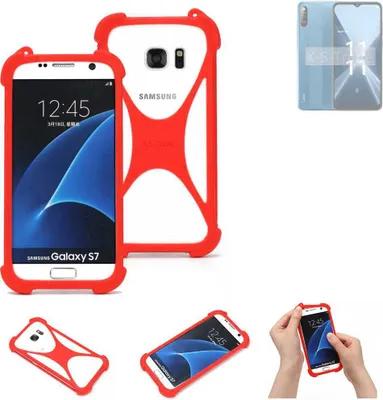 Produktbild von K-S-Trade Handy-Hülle kompatibel mit Lava X2 Schutz-Hülle Bumper Silikon Schutz Hülle Cover Case Silikoncase Silikonbumper TPU Softcase Smartphone,