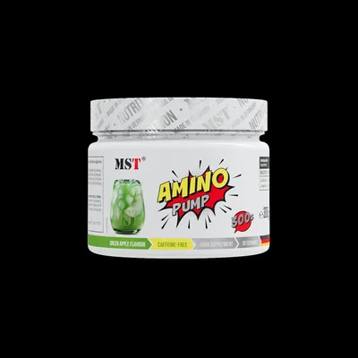 Produktbild von Hochwertiger Aminosäurenkomplex Pulver Amino Pump Grüner Apfel labor 300 g