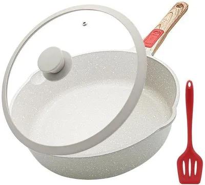 Obrázek produktu pro Pánev, průměr 30,5 cm - s nepřilnavým povrchem - s poklicí - vhodná do trouby, odnímatelná rukojeť - Luxento