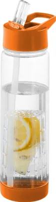 Productafbeelding van Bullet drinkfles Tutti Frutti met fruitinzetstuk PF155 (25,9 x 7,1 cm) (Transparant/Oranje)