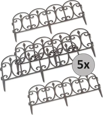 Produktbild von Zierzaun Nessa Schnörkel Kunststoff 60,5 cm breit 32,5 cm hoch witterungsbeständig