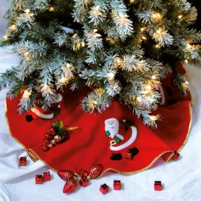 Obrázok produktu pre Dekoračná podložka pod vianočný stromček s motívom Otca Vianoc, červená - Fééric Lights and Christmas