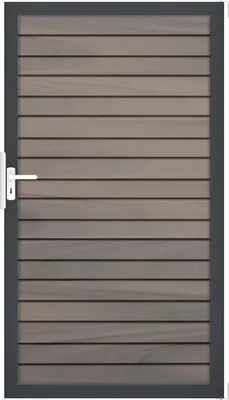 Produktbild von Groja Solid Rhombus Universal Einzeltor mit Anthrazitrahmen bi_color_co_extrudiert