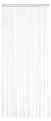 Immagine prodotto di 3 tende a fili bianche, accorciabili, con passante a tunnel, per porte e finestre, lavabili, 90x245 cm, bianco
