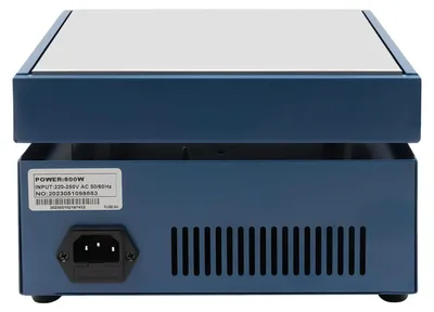Zdjęcie produktu dla Elektryczna płyta grzewcza, moc 800 W, dwa ustawienia temperatury, kolor niebieski
