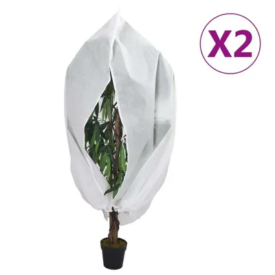 Obrázok produktu pre Flísové kryty na rastliny so zipsom 2 ks 70 g/m² 3,93x3,5 m