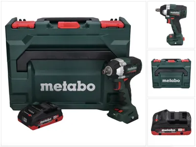 Zdjęcie produktu dla Akumulatorowy klucz udarowy Metabo SSW 18 LT 300 BL 18 V 300 Nm bezszczotkowy + 1x akumulator 4,0 Ah + metaBOX - bez ładowarki