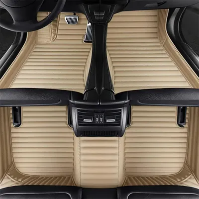 Immagine prodotto di Tappetini per auto, impermeabili, antiscivolo, colore beige, confezione da 20
