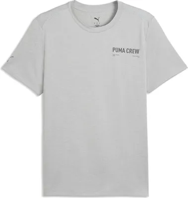 Produktbild von Puma M CLOUDSPUN BRANDED TEE - Light Gray Heather, Größe:M