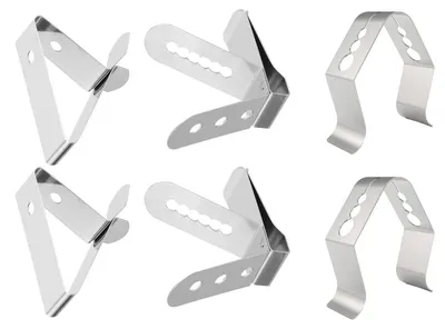 Produktbild von 6er Set Edelstahl Küchenzange für Grill Küche Salat Brot
