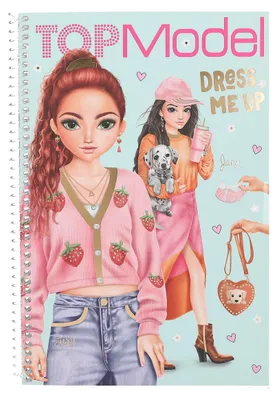 Produktbild von Depesche 13486 TOPModel Dress Me Up - Stickerbuch mit 20 Seiten vorgedruckter Model Motive zum Selbstgestalten, inkl. 7 Stickerbogen