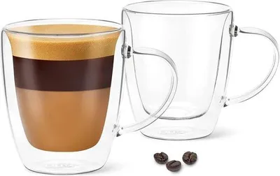Immagine prodotto di Due bicchieri con manico, 85 ml, 150 ml, 340 ml