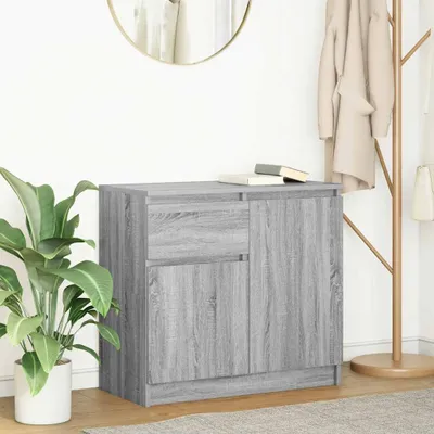 Obrázok produktu pre vidaXL Príborník so zásuvkou Grey Sonoma 71x35x65 cm Materiál na báze dreva