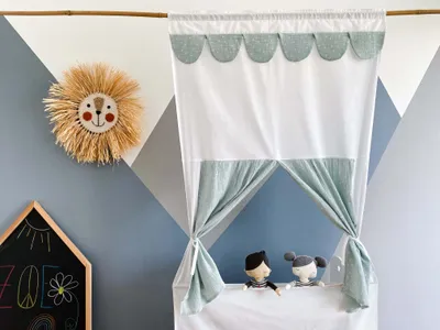 Produktbild von KraftKids Puppentheater Musselin mint Pusteblumen Musselin mint Pusteblumen