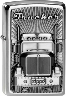 Produktbild von Zippo Benzin-Feuerzeug Trucker Emblem, unbefüllt