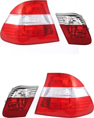 Obrázek produktu pro Johns, zadní sdružená sv?tla zadní sv?tlo pasuje pro BMW ?ady 3 E46 sada vnit?ní vn?jší 09/01-02/05 LR