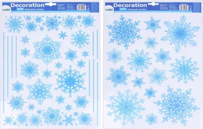 Immagine prodotto di Decorazione per finestra 41x29 cm Fiocchi di neve NATALE