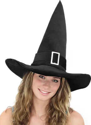 Immagine prodotto di Cappello da strega mago in velluto 1a qualità carnevale carnevale