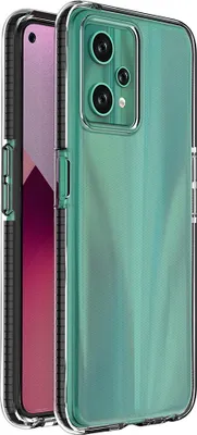 Produktbild von Spring Case Realme 9 Pro Silikonhülle mit Rahmen Schwarz