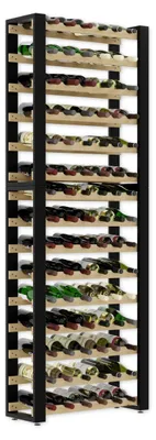 Immagine prodotto di Scaffale per vino in legno, design rustico, per 90 bottiglie