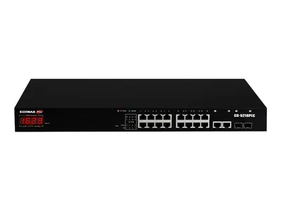 Produktbild von Edimax GS-5216PLC, Managed, Gigabit Ethernet (10/100/1000), Power over Ethernet (PoE)