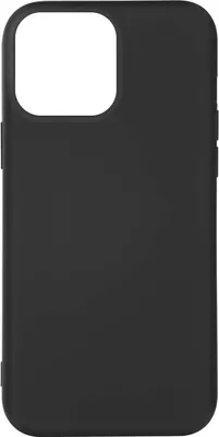 Produktbild von Halbsteife Silikon Handyhülle für Apple iPhone 14 Pro Max, Soft Touch – Schwarz