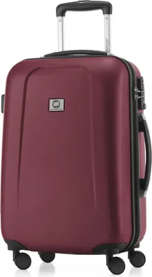 Produktbild von HAUPTSTADTKOFFER - Wedding - Handgepäck Hartschalen-Koffer Trolley Rollkoffer Reisekoffer 4 Doppelrollen, Kabinenkoffer TSA, 55cm, 42 Liter,Dunkelrot