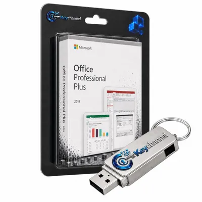 Produktbild von Microsoft Office 2019 Professional Plus – Inkl. Installations-USB-Stick & Lizenz
