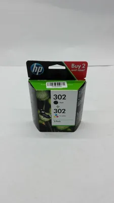 Produktbild von HP 302 2er-Pack Schwarz/Cyan/Magenta/Gelb Original Druckerpatronen, Standard, Schwarz, Cyan, Magenta, Gelb, Tinte auf Pigmentbasis, Tinte auf Farbstoffbasis, 3,5 ml, 4 ml