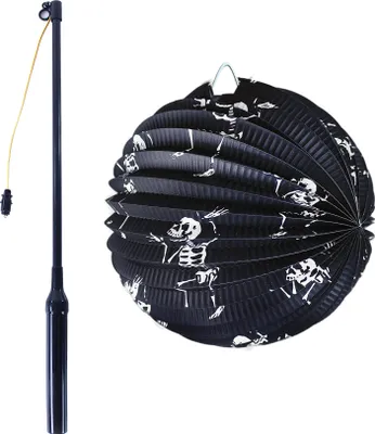 Image de RAPPA Halloween lanterne squelette 25 cm avec bâton lumineux 50 cm