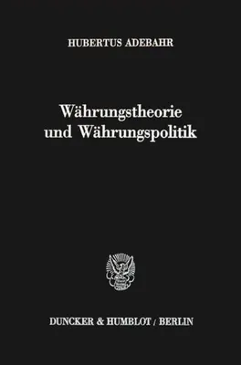 Produktbild von Währungstheorie und Währungspolitik.
