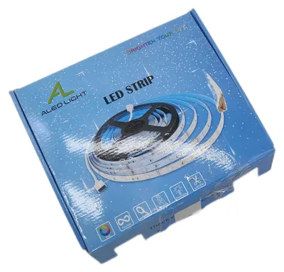 Immagine prodotto di ALED LIGHT: Striscia LED RGB SMD 5050 da 5 metri, con alimentatore a 12V e telecomando a 44 tasti. Controllo tramite app intelligente. Striscia LED, nastro luminoso, illuminazione