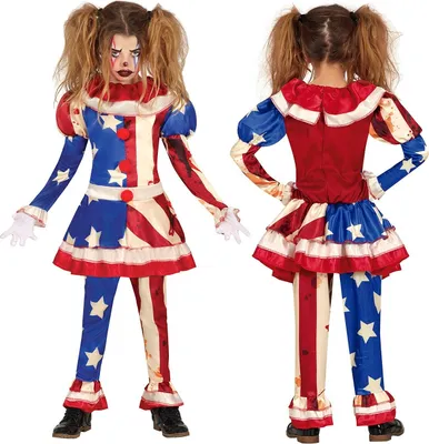 Produktbild von Clown Kostüm Horror Halloween 10-12 Jahre