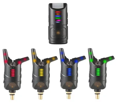Produktbild von Karpfenangeln Alarm Set Wireless Angeln Bissanzeiger LED Angeln Empf?nger Ton Alarm Kit