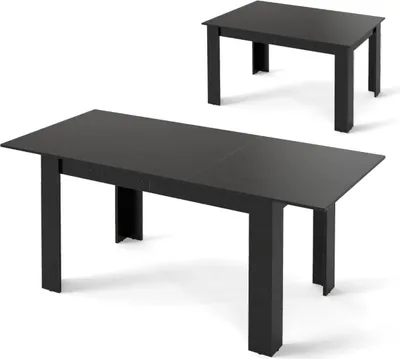 Produktbild von Ausziehbarer Esstisch für 4-6 Personen, 120-158 cm, Tragkraft 110 kg