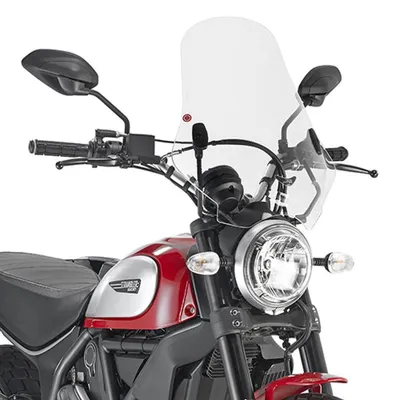 Immagine prodotto di Parabrezza GIVI trasparente 48x43,5cm per DUCATI Scrambler 400/Icon 800