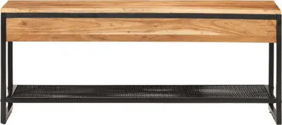 Produktbild von vidaXL Schuhbank 110x35x45 cm Massivholz Akazie und Eisen