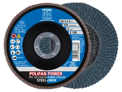 Produktbild von PFERD 67789126, 12,5 cm, 12200 RPM, 120 g, 10 Stück(e)