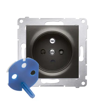 Zdjęcie produktu dla Kontakt-Simon DGD1.01/48, Antracyt, Plastik, IP20, 250 V, 75 mm, 38 mm