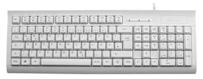 Image de MediaRange MROS116 Tastatur USB QWERTZ Deutsch Weiß (MROS116)