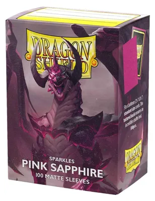 Obrázok produktu pre Dragon Shield Matné ružové safírové puzdrá 100 ks – Edícia Sparkle