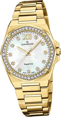 Produktbild von Candino Edelstahl Damen Uhr Analog Elegant Armbanduhr gold Elegance D2UC4755/1