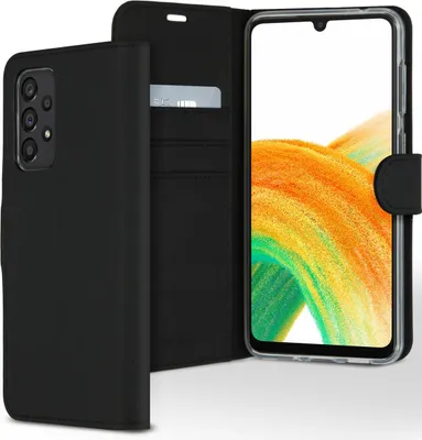 Image de Accezz Wallet Softcase Bookcase pour le Samsung Galaxy A33 - Noir