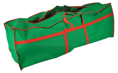 Productafbeelding van Kerstboomhoes - Groen - 210 cm - Dennenboomtas - Kerstboomtas - Opberghoes - Kerstboom - Transporthoes - Kerstbomen