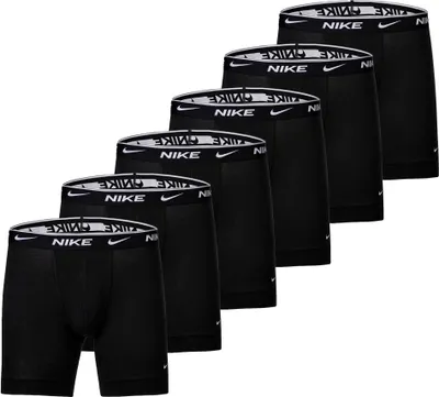 Produktbild von NIKE Herren Boxer Shorts, 6er Pack - Boxers, Baumwolle Stretch, einfarbig Schwarz S