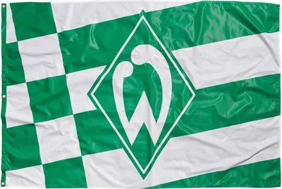 Zdjęcie produktu dla SV Werder Brema podnieś flagę mały diament piłka nożna 1. Bundesliga Zielony