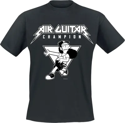 Produktbild von The Simpsons - "Professional Air Guitarist" T-Shirt für Herren/Damen Uni HE3442 (XL) (Schwarz)