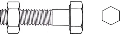 Produktbild von Alpholz Durchgangsschraube für H-Pfostenträger M 10 x 110 mm
