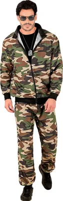 Produktbild von Party Trainingsanzug "Camouflage" für Erwachsene Größe: L