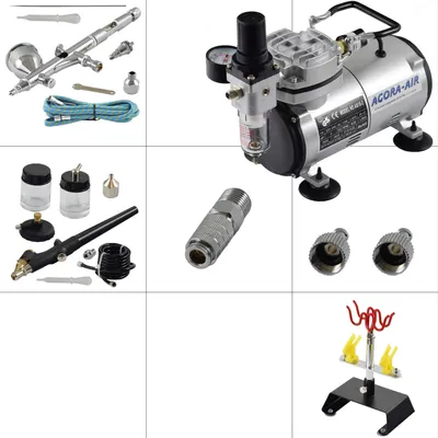 Produktbild von Agora-Tec® Airbrush Komplett-Set EXPERT IV.3